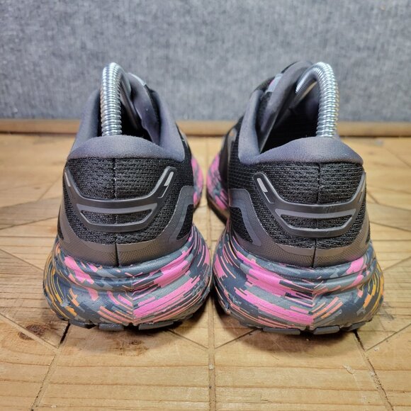 Brooks Ghost 15 Womens Shoes Size 8 Running Black Phlox Oriole Sneakers - Picture 7 of 12